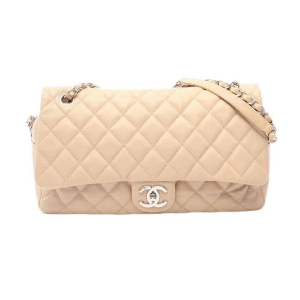 Chanel Vintage Pre-owned Vintage Skuldertaske - Vintage - unisex - Beige - ONE SIZE - Uld