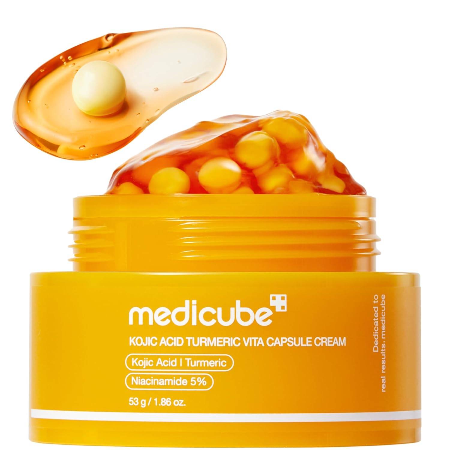 Medicube Capsule Cream contains kojic acid and turmeric, for uneven skin tone | Repairs damaged skin 1pcs