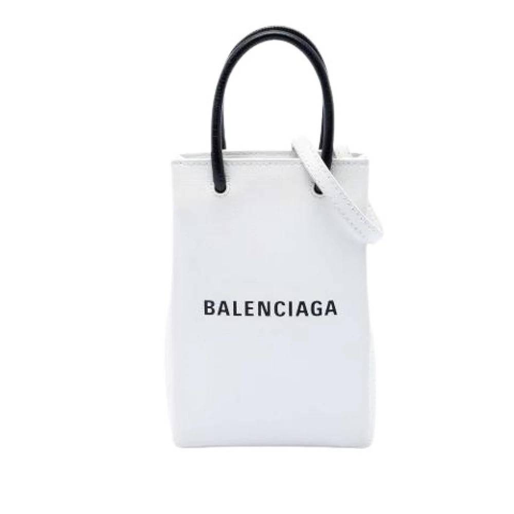 Balenciaga Vintage Pre-owned Laeder balenciaga-tasker - Vintage - Dame - Hvid - ONE SIZE -