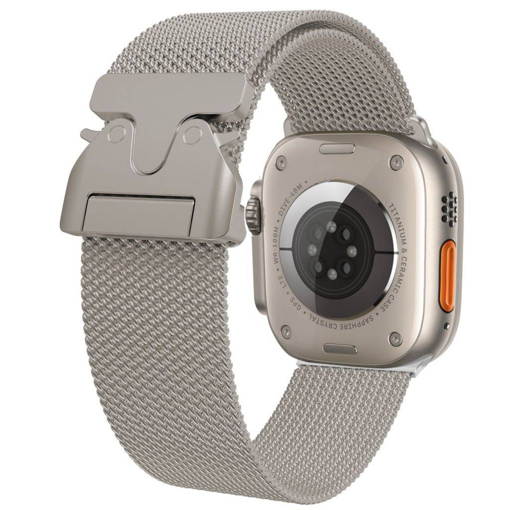 Apple Watch 42/44/46/49mm Klockarmband Milanese Quick Release - Beige