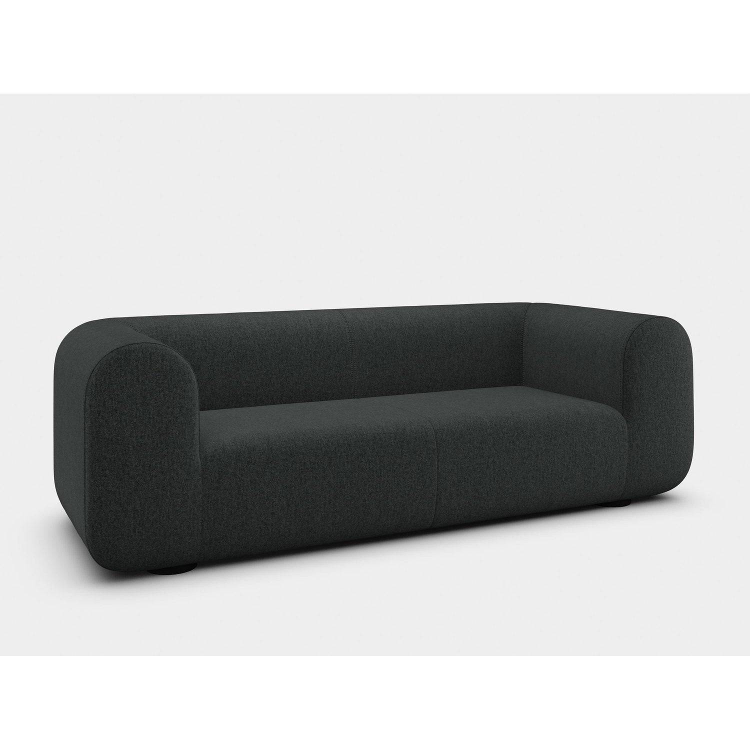 Tom Dixon - Plump 3-sitssoffa Melange Nap Dark Grey BL