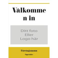 Kapaskiva i B2-format - Svarta - Vi Är Öppna - Företagstjänster