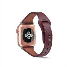 Äkta läderklocka Byt rem till Apple Watch Series 6/5/4 / SE 44mm, Series 3/2/1 42mm