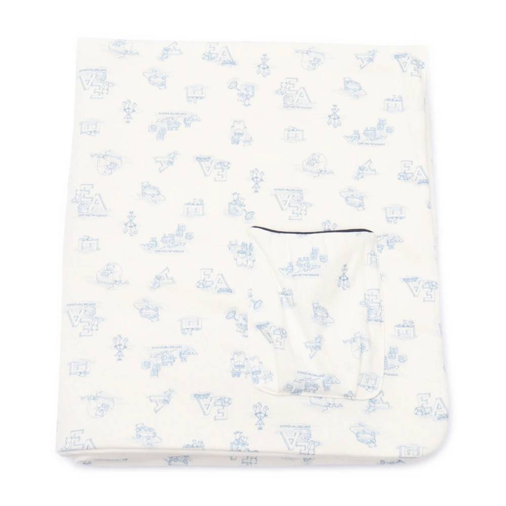 Emporio Armani Copertina Blanket - Home - unisex - Hvid - ONE SIZE - Bomuld