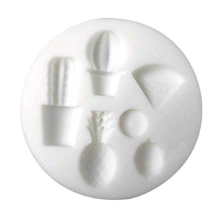 Mini silicone mold for polymer clay - Exotic rosa