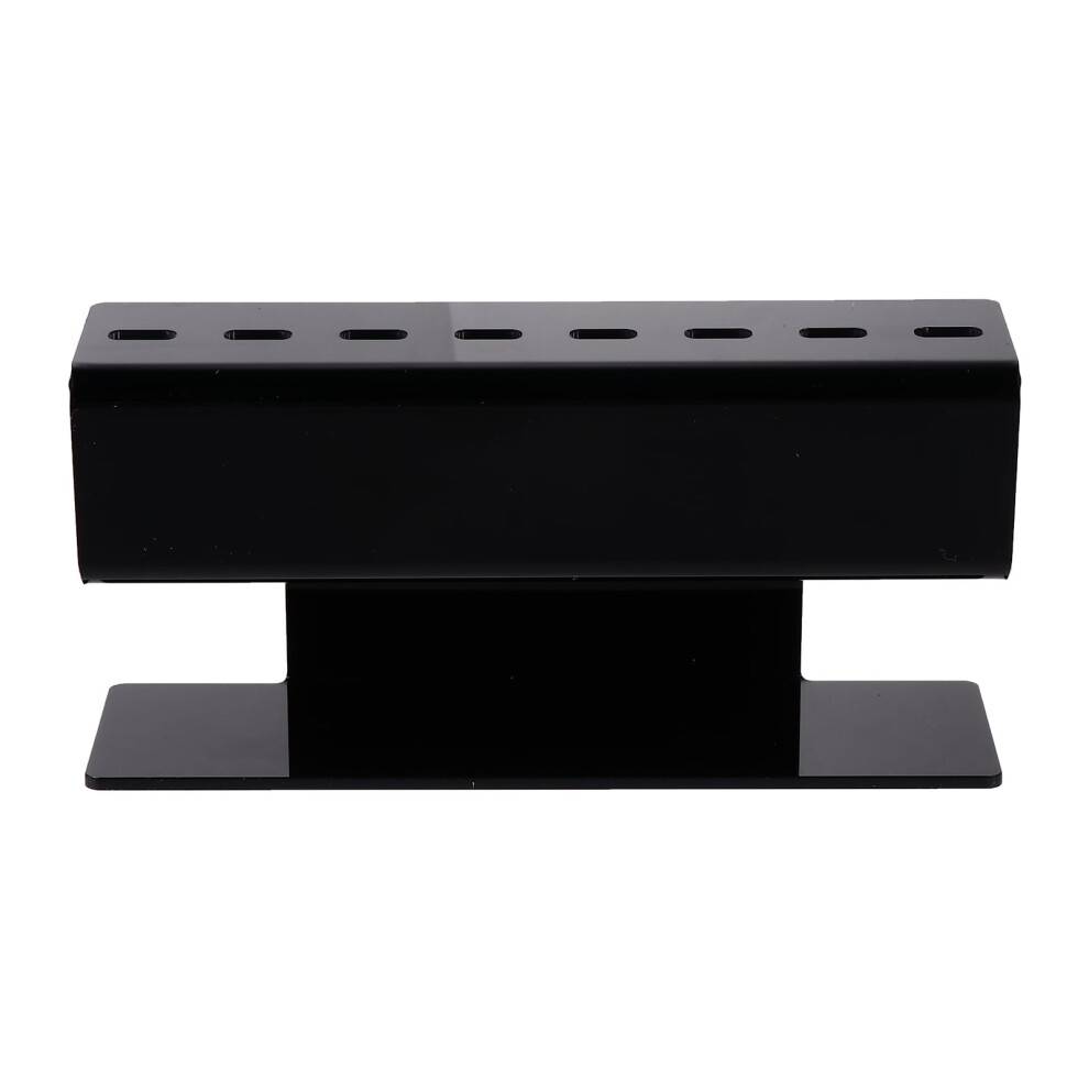 ZONHEBIN Øjenvippe Extensions Pincet Standholder 8 Huller Akryl Displayhylde Sort