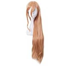 HIROAKIYA Power Wig, Chainsaw Man Power Cosplay Med Clip Horns och Wig Cap, Längd Ca 85cm