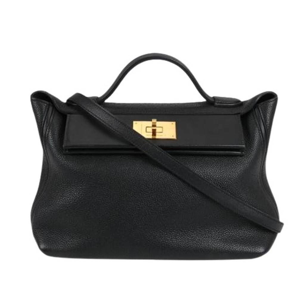 Hermès Vintage Pre-owned 24/24 29 Taske - Vintage - Dame - Sort - ONE SIZE - Uld