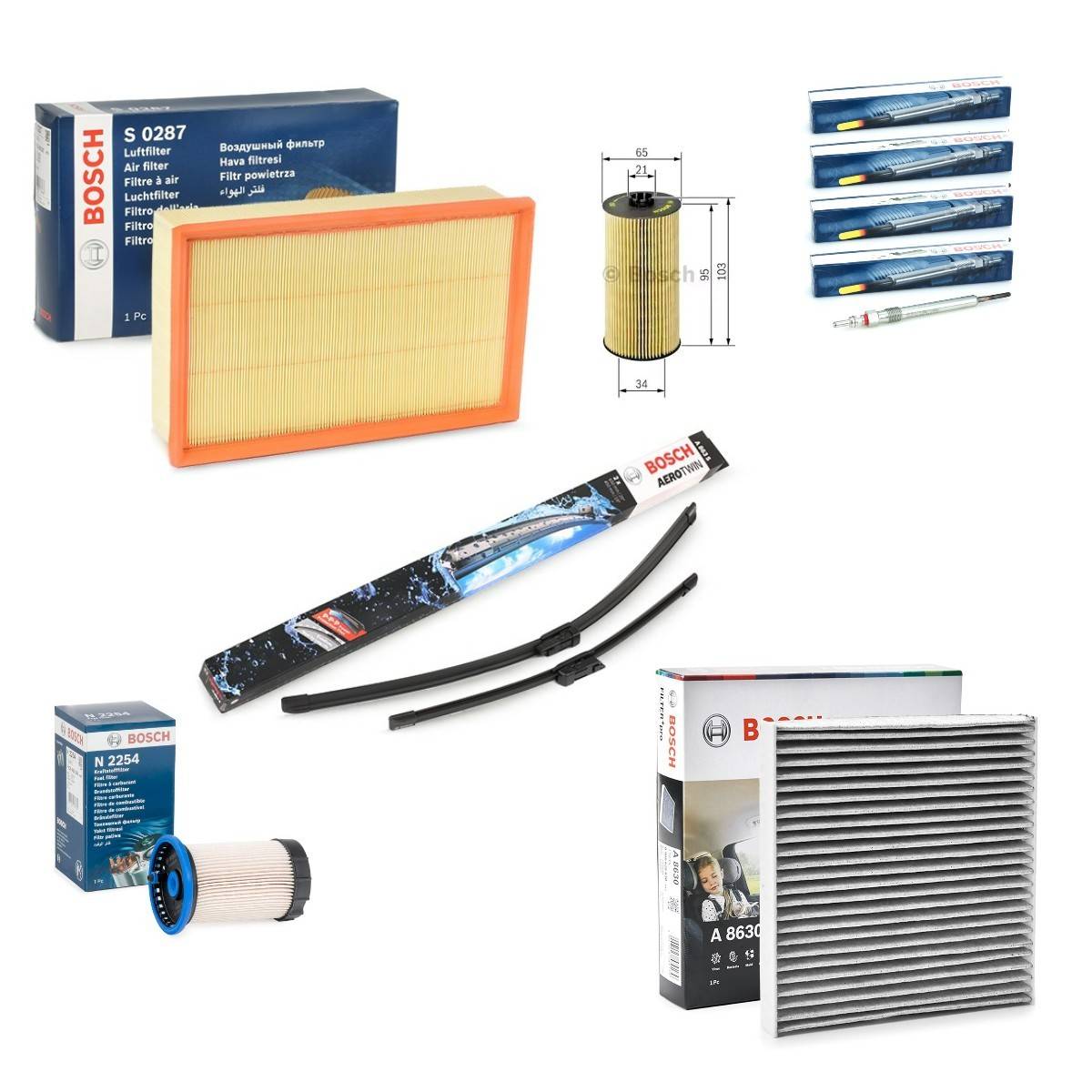 BOSCH BSH4682SK011 Delesæt, inspektion