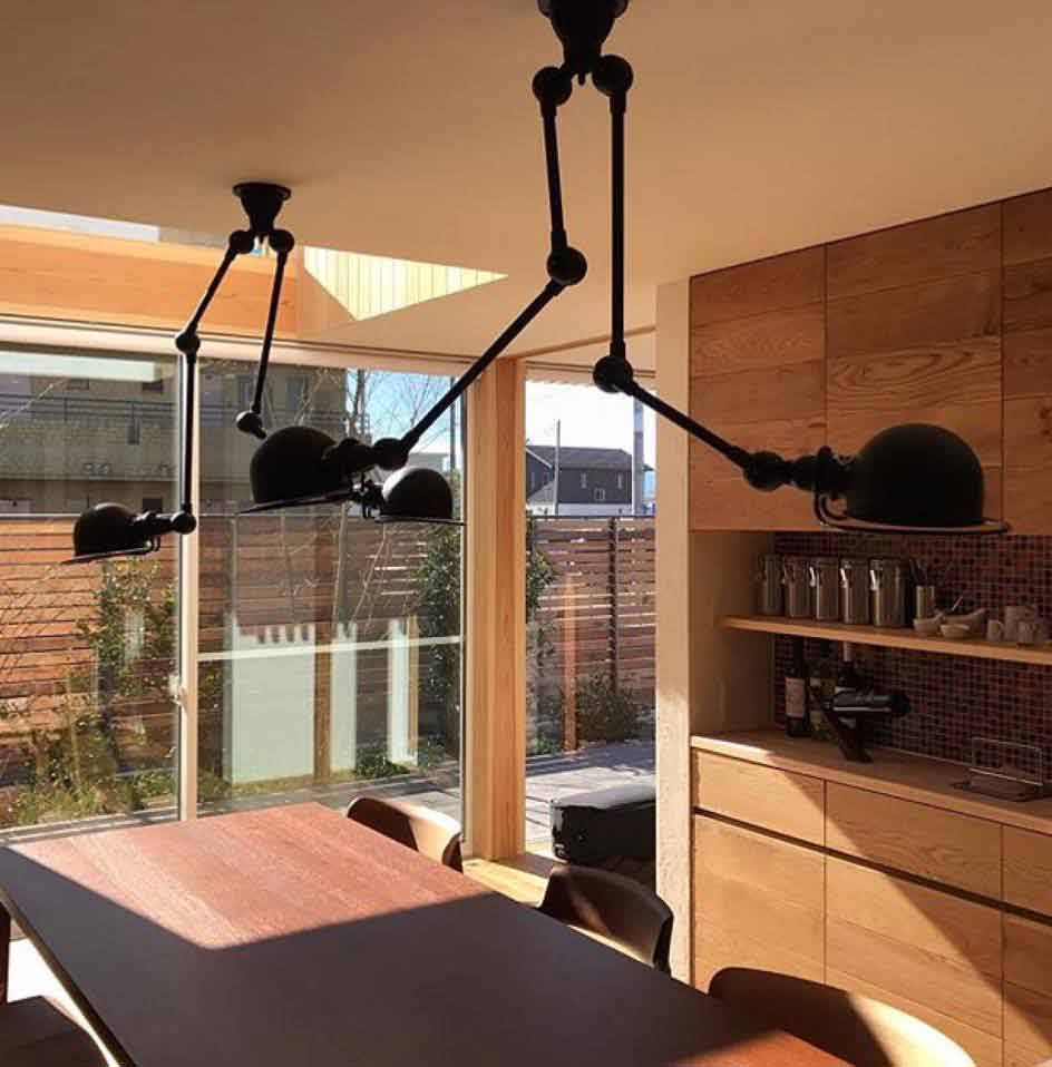Jieldé LOFT SKY 4224 Loftlampe med 2 arme - BLANC / Mat