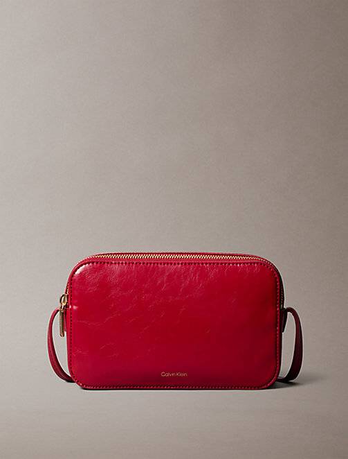 Calvin Klein  Glossy Foil Logo Crossbody Camera Bag