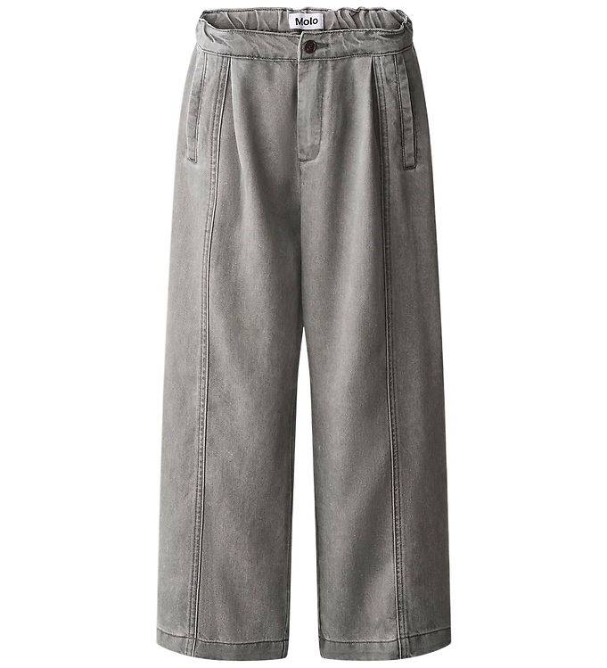 Molo Bukser - Alvina - Dappled Grey - Molo - 16 år (176) - Bukser - Bomuld