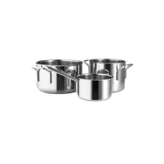 Eva Trio grydesæt stainless steel - 3 dele