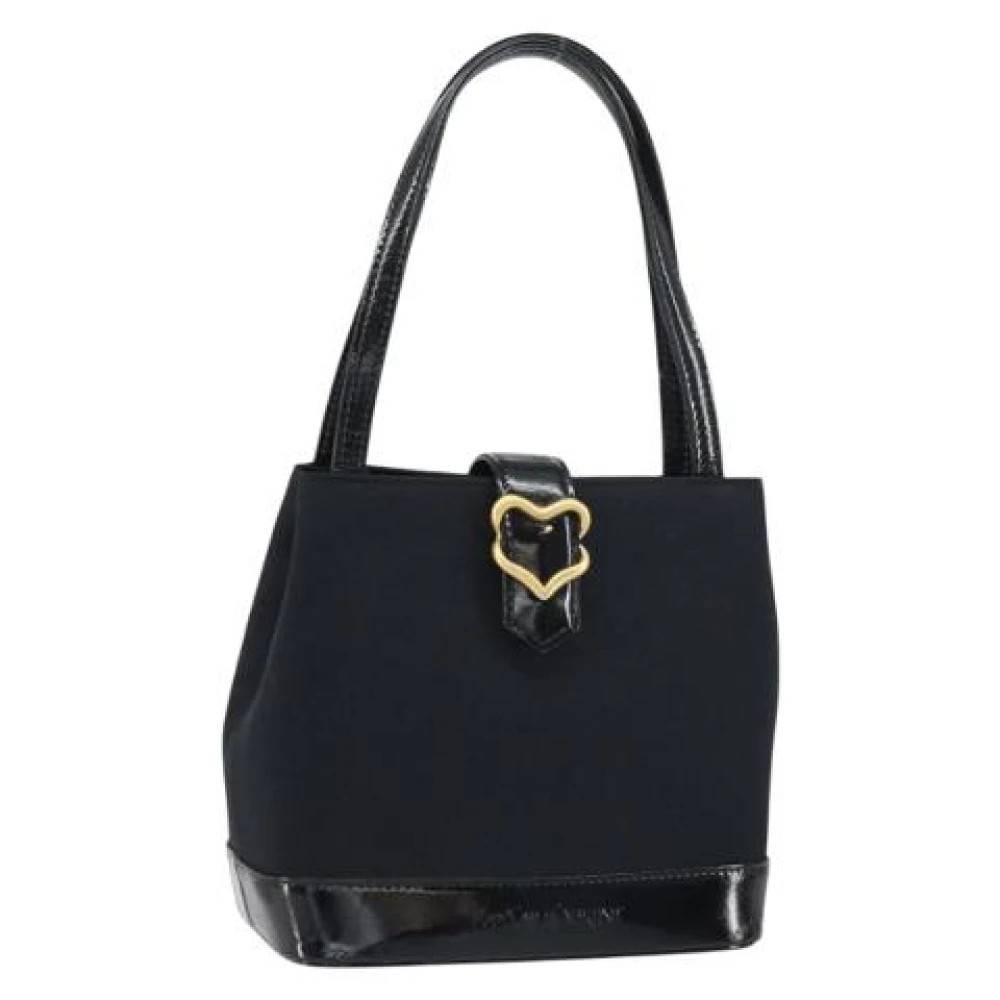 Saint Laurent Vintage Pre-owned Vintage Canvas Håndtaske - Vintage - Dame - Sort - ONE SIZE -