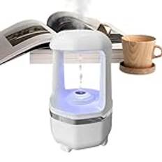 Desk Humidifier | Water Drop Backflow Humidifier | Room Humidifier | Compact Bedroom Humidifier | Small Usb Personal Humidifiers With Ultra Quiet | Portable Humidifier For Bedroom & Living Room