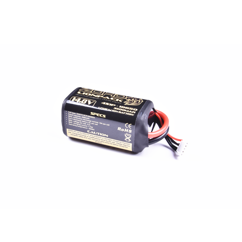 ZOHD LIONPACK 14,8V 4S1P 3500mAh 18650 Li-ion Lipo-batteri för ZOHD Nano Talon EVO/ Dart XL/ Tal0n GT/ Sonicmodell AR Wi