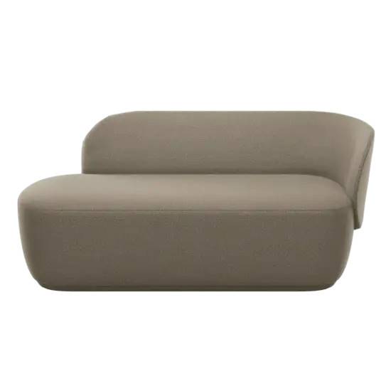 Blomus - Ottoman, fabric Boucla - KUON - Shitake