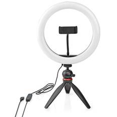 Nedis Ring Light inkl. Stativ - 120 LED - Svart - svart