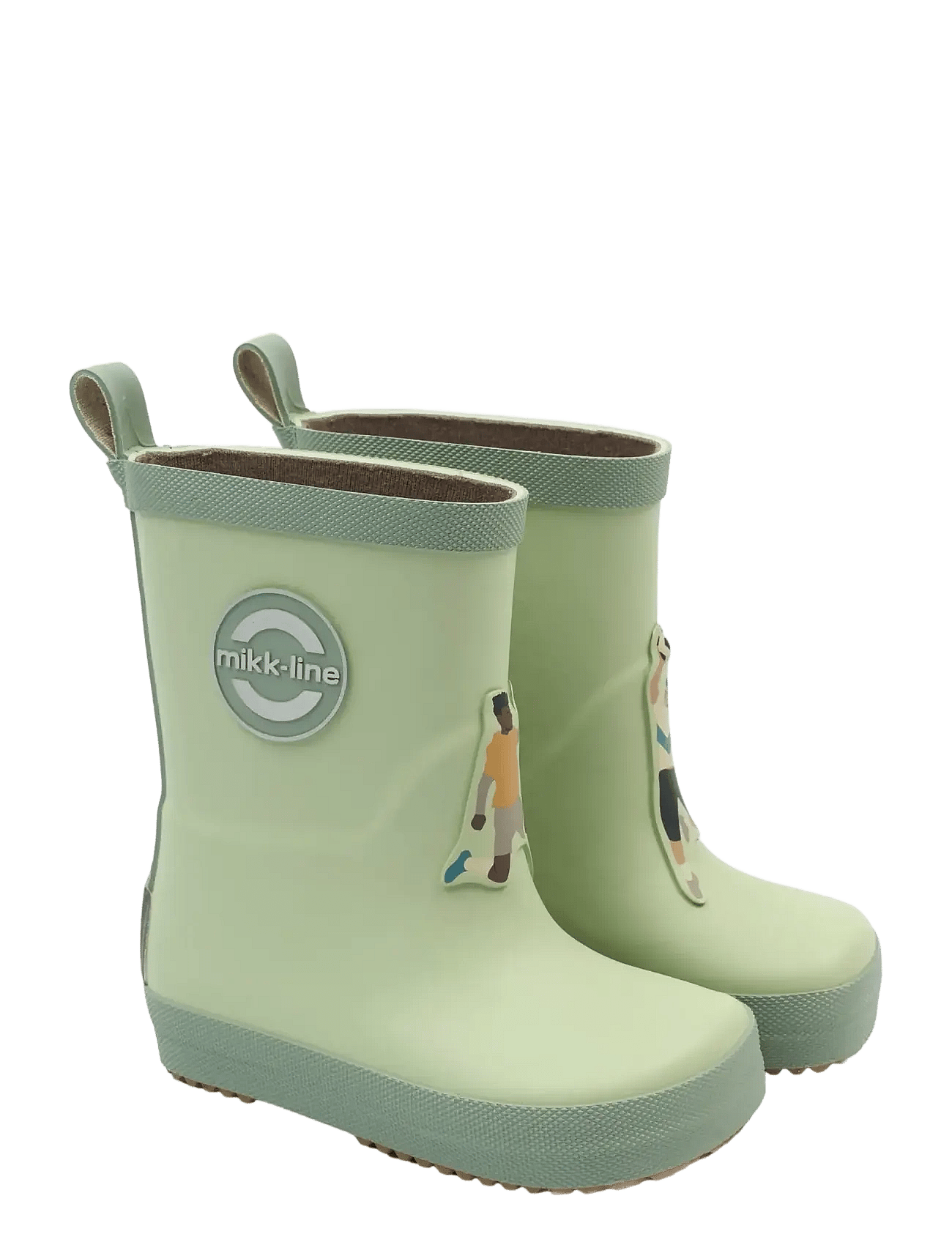 mikk-line Wellies 3D Patch - Barefoot - Green - 24