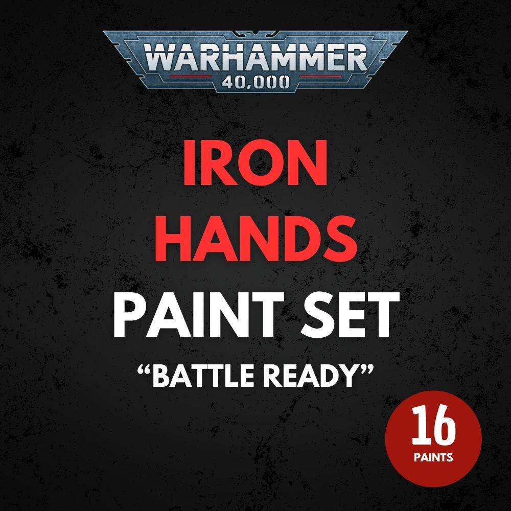 Iron Hands Paint Set Warhammer 40K - Battle Ready.