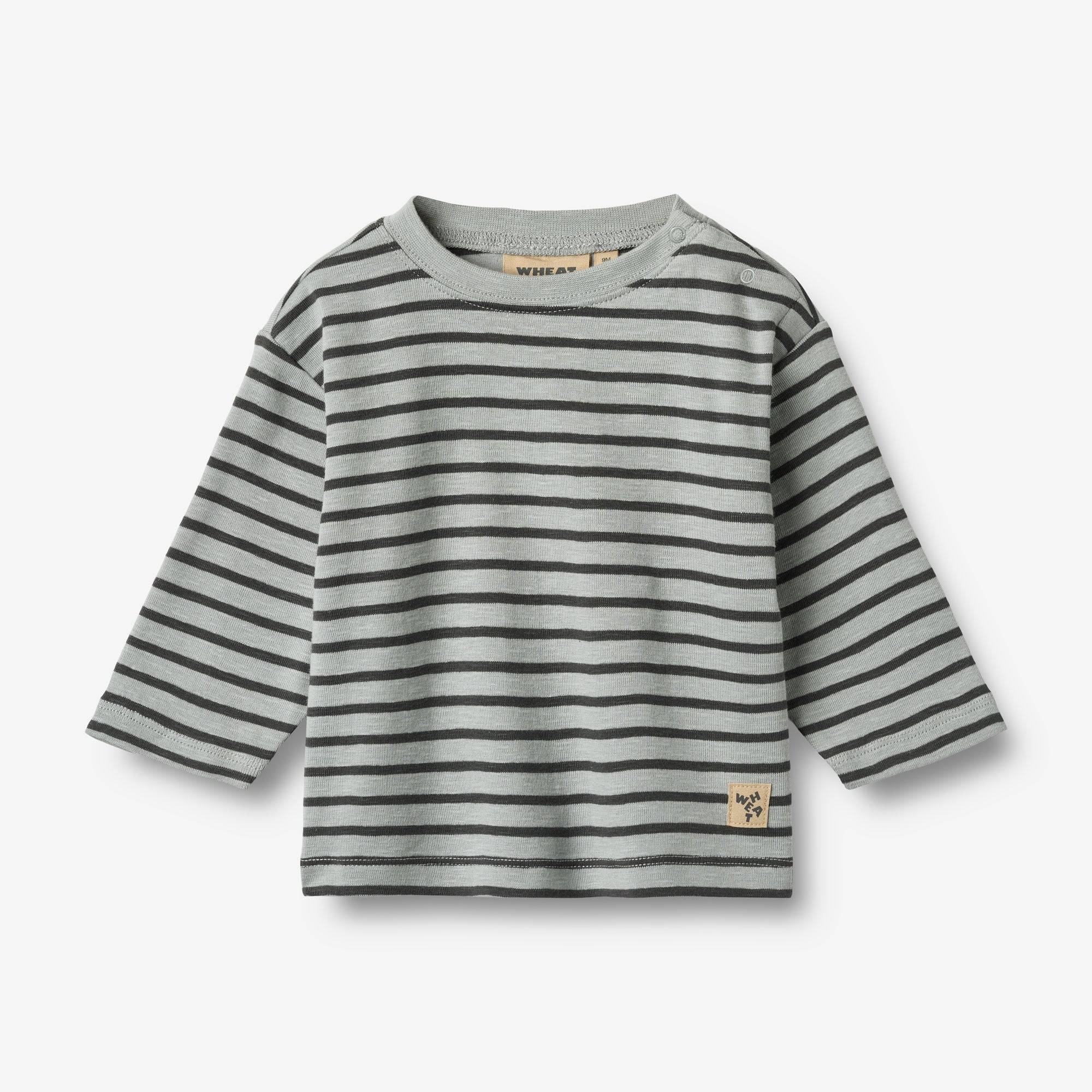WHEAT® - T-shirt Dallas - soft blue stripe - Str 62.