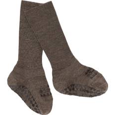 GoBabyGo Nonslip Socks in Merino Wool LV Str 27/30 Merino - Brown Melange Strømper hos Magasin