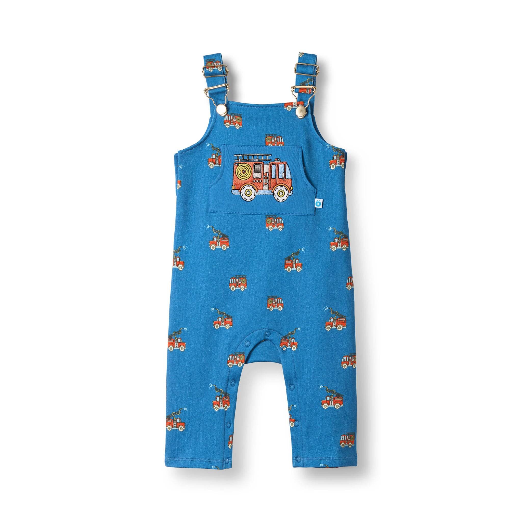 Dorset Golden smækbukser til baby med brandbil - Vivid blue / 74