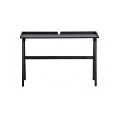 Skrivebord i gummitræ H78 x B120 x D60 cm - Sort