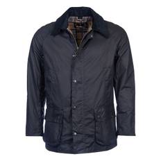 Mens Barbour Navy Ashby Waxed Jacket - L