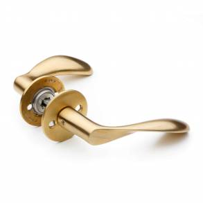 Arne Jacobsen dørhåndtag - AJ111 dørgreb - Børstet messing - Stor model - cc38 mm