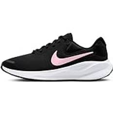 Nike W Revolution 7, Låg Kvinna, Black/Med Soft Pink-White, 44.5 EU, Svart Med Mjuk Rosa Vit, 44.5 EU