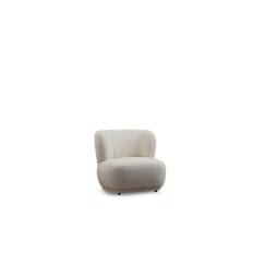 Nordic Home - Jakai Fåtölj Bouclé Vit från Sleepo ((BxDxH): 80 x 85 x 78 cm)