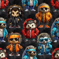 Cool Hedgehogs Black - jogging
