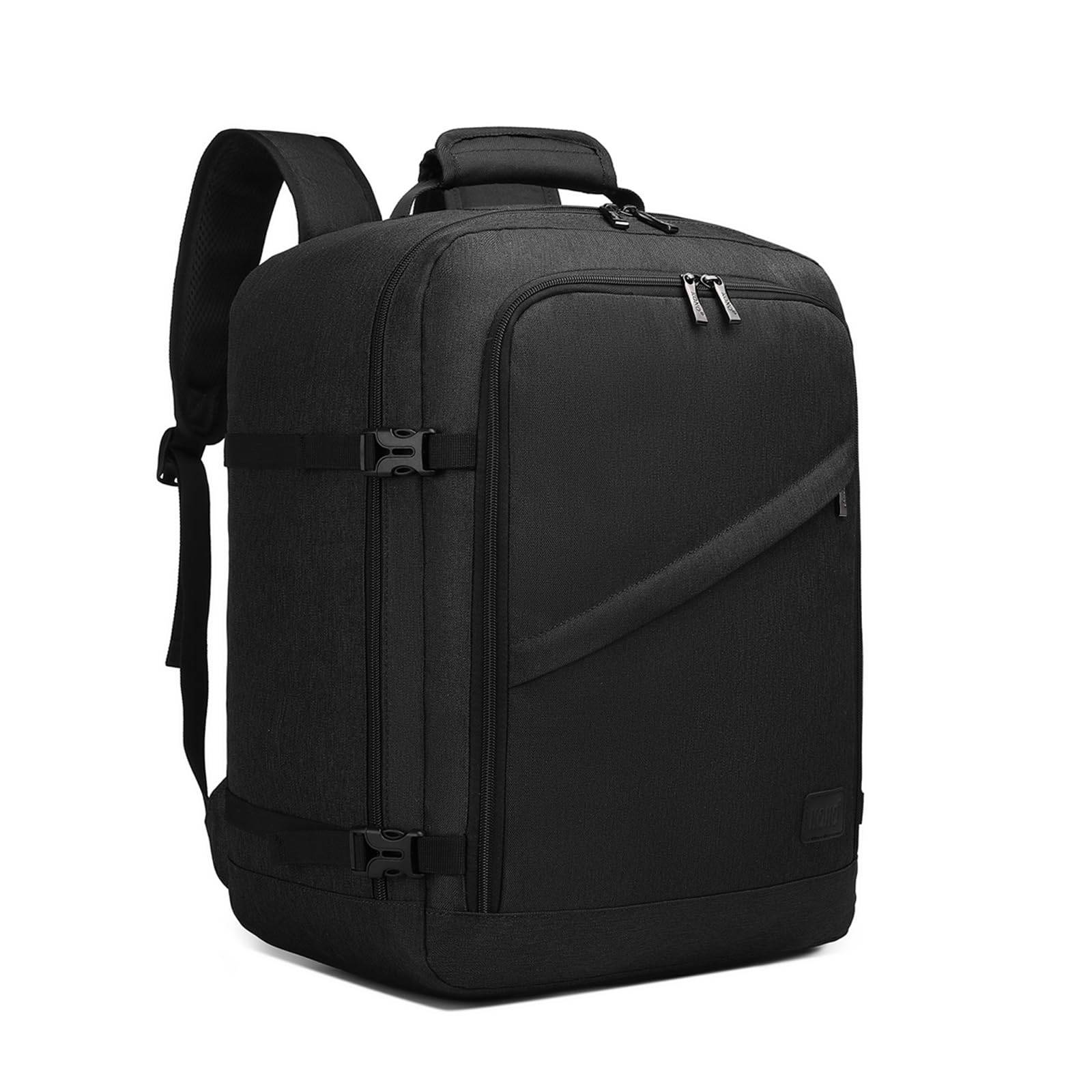 Kono 30L Handbagage Ryggsäck 45x36x20cm Easyjet Kabinväska Under Sätet Rese Handbagage För Flygplan svart