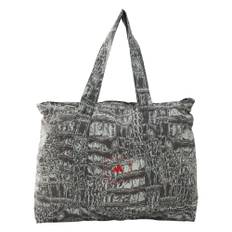 Adidas by Stella McCartney, Taske, Dame, Flerfarvet, ONE SIZE, Polyester, Foldbar Tote Krokoprint Orange Logo