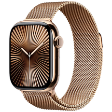 Apple Watch Series 10 4G 42mm GPS + Cellular (Titanium Guld Milanese)