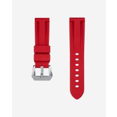 Red Universal FKM Rubber Watch Strap - 20mm, 22mm & 24mm | Wristbuddys.com 24mm