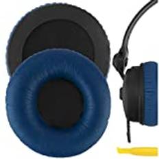 Geekria QuickFit Protein Leather Earpads för Sennheiser HD25, HD25SP, HD25 Lite, HD25 Plus, HD25 Limited 75th Anniversary Edition, Öronkuddar (Blauw)