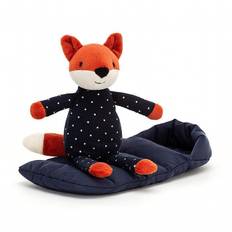 Jellycat - Ræv med sovepose 24 cm