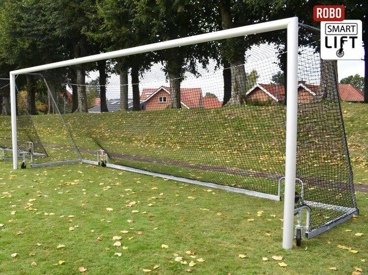 Fodboldmål 11 mands ROBO Smartlift, hvid.