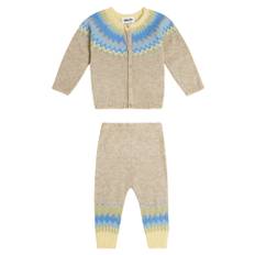 Molo Baby wool-blend cardigan and pants set - multicoloured - M 12
