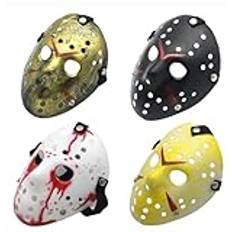 Refreshko Jason Voorhees skräck hockeydödare mask, halloween kostym (vår Yallow)