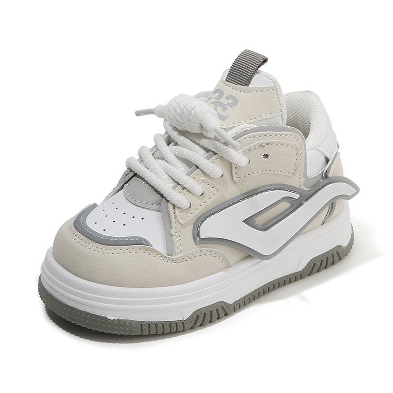 Boys' Casual Board Shoes High Top - Beige / 21.