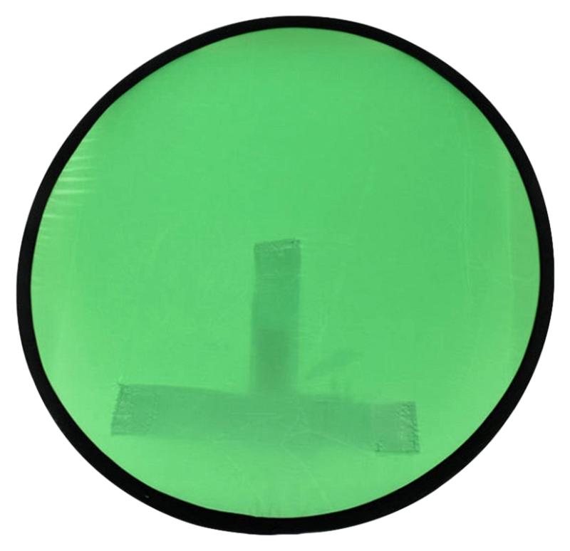 Green Screen 110 cm til Stol - Rund Fotobaggrund