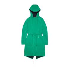 Rains, Frakke, Dame, Grøn, L, Sporty Element Parka med Fishtail Hem