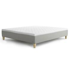 Jensen Diplomat Nordic Seamless boksmadras - 160x200 cm - Grå - Ekstra fast