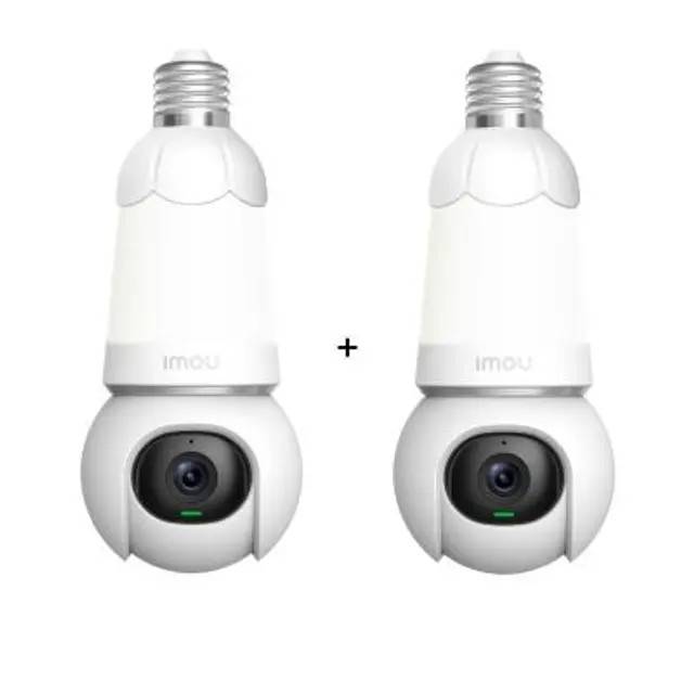 Bulb Cam - 2K WLAN-Kamera mit Schwenk-/Neigefunktion für E27-Lampenfassungen - 2er-Set
