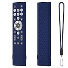 Fodral för Hisense Class A7 U8-serien LCD 4K skyddsfodral, fjärrkontrollskydd, silikonfodral för fjärrkontroll (mörkblå)