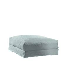 Gervasoni - Loll 28 - Furby Acqua - Seam 4325 - Sittpuffar - Paola Navone - Grön - Dun/Trä/Skum