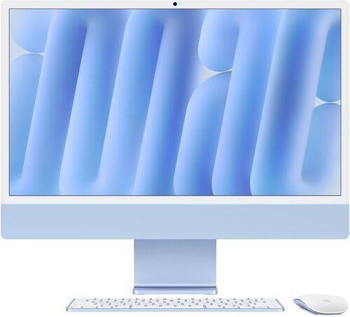 Apple iMac 2024 M4 8 Core | 24" | 16 GB | 256 GB SSD | blå | Apple tilbehør | ES